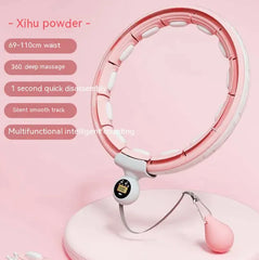 Pink and white device with massage function on a pink background